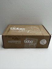 THE BOBA WRAP Baby Carrier Newborn Sling to 35 lbs. Serenity Rainbows Open Box