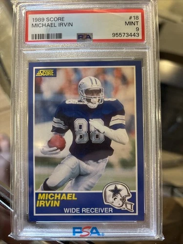 1989 Score - Michael Irvin #18 (RC)