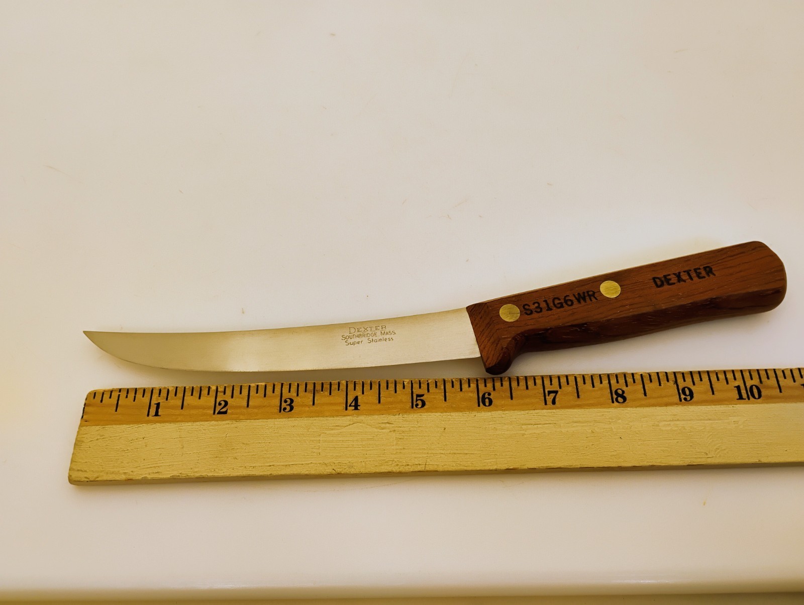 Dexter USA 6" Curve Stiff Stainless Boning Fillet Knife S31G6WR Wood Handle NOS