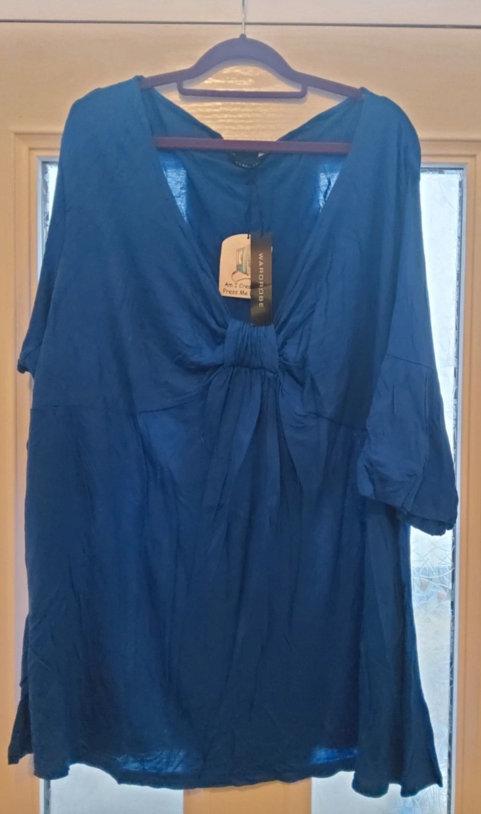 Túnica larga azul nueva con etiquetas: talla 32: armario