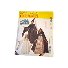 McCalls Pattern 8937 Girls Medieval Dress Cape Coronet Size 7 8 Sewing Uncut USA