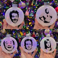 Handmade “It’s Always Sunny in Philadelphia” Christmas Ornaments! See Details!
