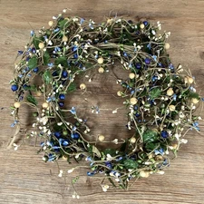 Pip Berry Garland Swag 4 Feet Blue & Cream