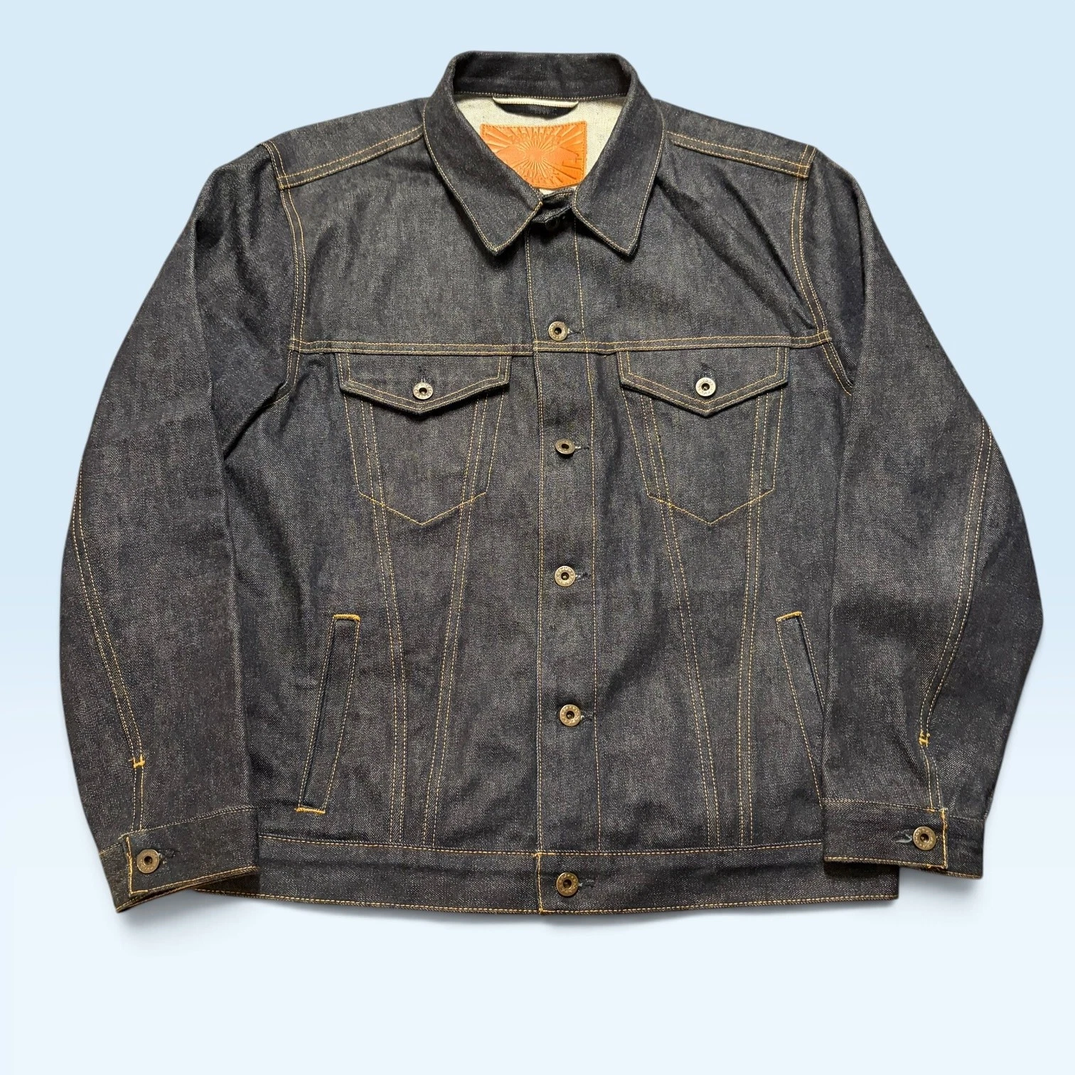 Brave Star Selvage Jacket Mens Large Blue Denim Ironside Selvedge USA Workwear image 1
