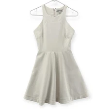 Elizabeth And James Magdalena Dress Womens 2 Fit & Flare Halter Ivory NWT $365