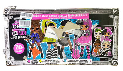 L.O.L. Surprise O.M.G. Remix Super Surprise Four Doll Set With 70+