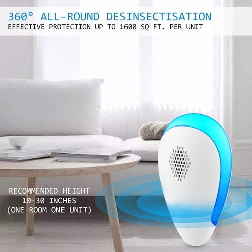 Ultrasonic Pest Repeller Indoor, 6 Pack Pest Repellent Ultrasonic Plug in - Picture 4 of 7