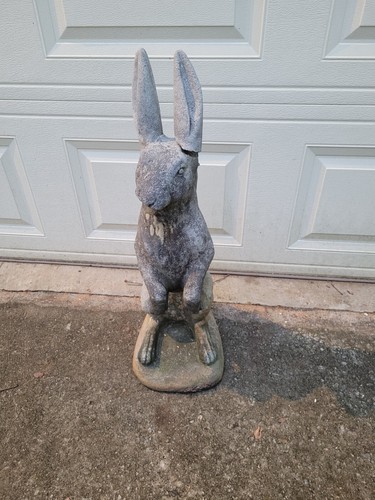 Vintage Heavy 28” Rabbit Bunny Concrete | eBay
