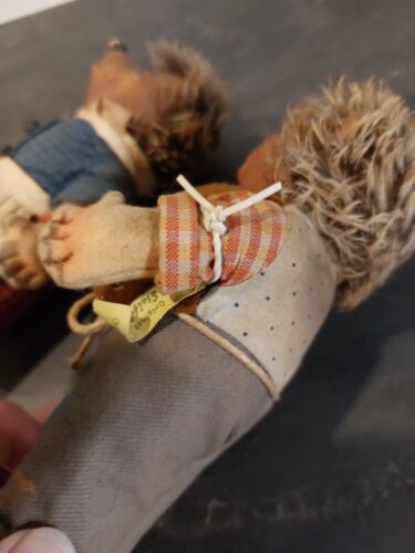 Lot De 2 Hérissons MECKI MICKI STEIFF 17 CM 717 M 717 B - Foto 9 di 11