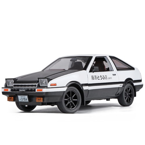 1/20 Scale Initial D Toyota TRUENO AE86 Model Car Toy Collection Sound Light - Picture 10 of 16