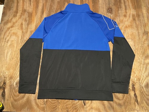 Adidas Youth Track Jacket Size XL 18/20 Blue Black Colorblock Big Logo NWOT NEW - Picture 6 of 9