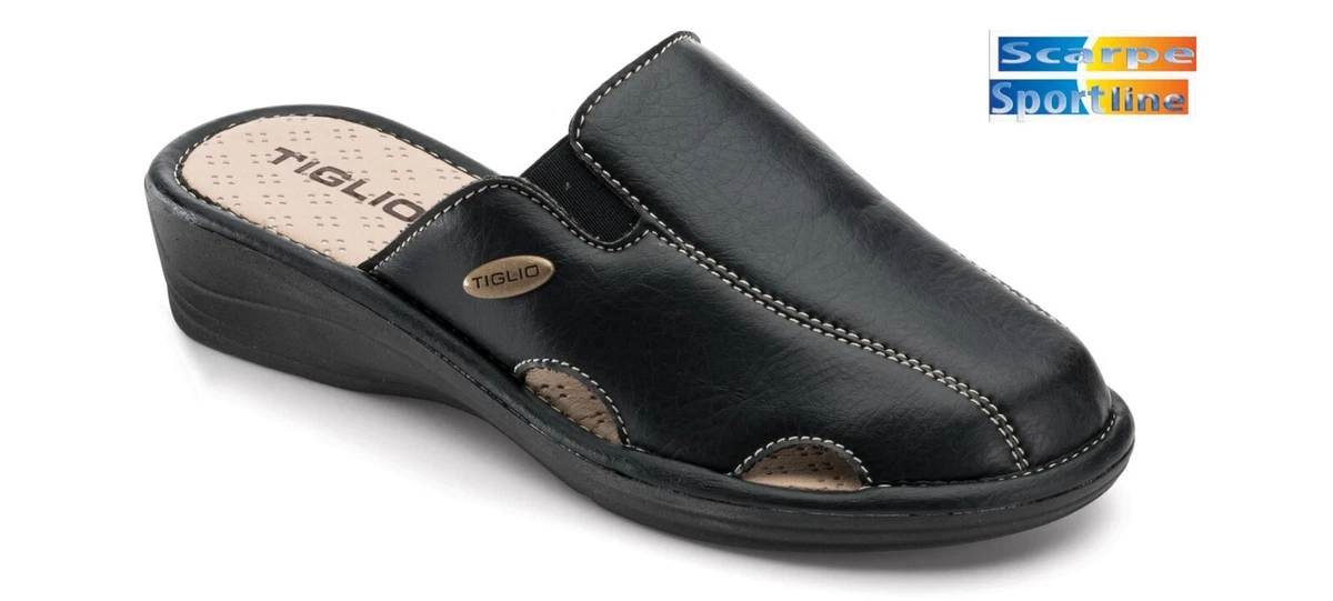 Griff Pantofole Donna con Pelliccia Interna in Colore Grigio Grigio 36/37 EU