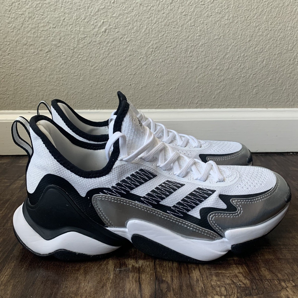Adidas Impact FLX x Patrick Mahomes White Silver Metallic Shoes - Size 8 |  eBay