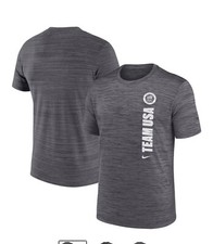 Men's Nike Gray Team USA Velocity Performance T-Shirt LRG NWT PREFONTAINE BONUS