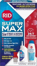 RID Super Max Lice Treatment Kit 5 in 1 Complete Lice Elimination Kit 24/7