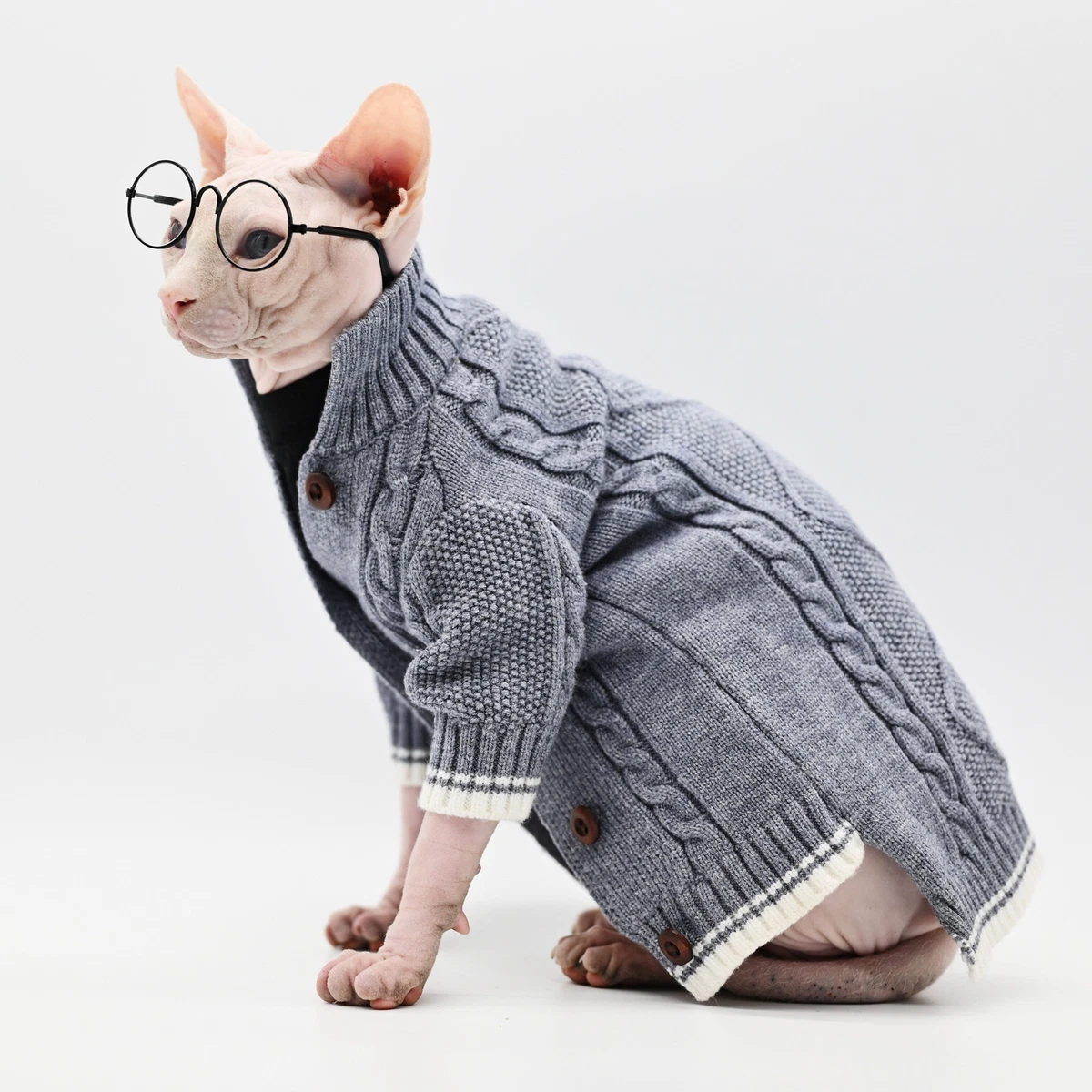 Designer Cat Sweater  LV Sweater for Sphynx, Designer Sweater