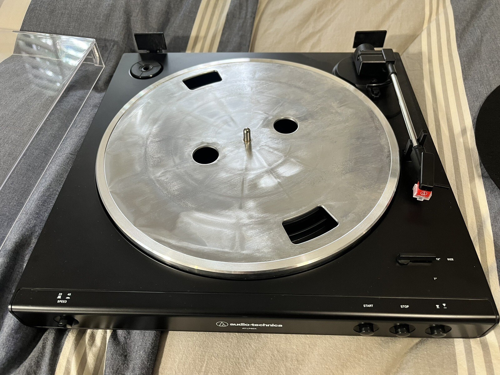 Used AudioTechnica ATLP60X Turntable Gunmetal/Black *WITH ATN91R Cartridge* 4961310147167 eBay