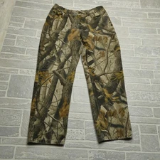 Ranger RealTree Pants Size 34x30 Camo Cotton Canvas Hunting Vintage Jeans