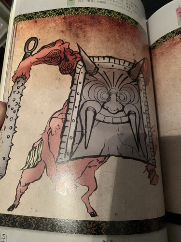 Weird Japanese Yokai Book Tengu Monsters Goblin Animals Oni - Imagen 4 de 12