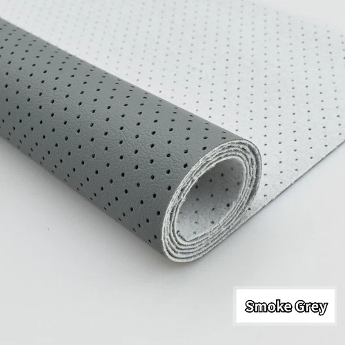 Vinyl Fabric Faux Leather Perforated Breathe for Car Interior Furniture Home DIY - Picture 23 of 41