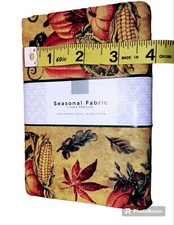 Bountiful Pumpkins Autumn Leaves David Textiles, 44" x 1 Yd 100 Cotton Fabric