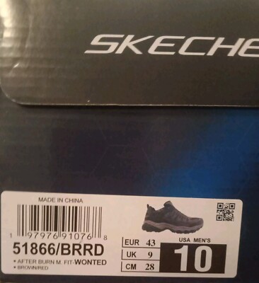 sizu Skechers Air Cooled Memory Foam WONTED Sneaker Size 10 Men | eBay