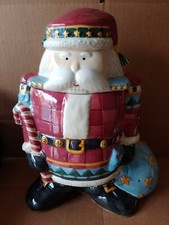 Sakura Debbie Mumm's Santa Soldier Nutcracker Cookie Jar New Condition!