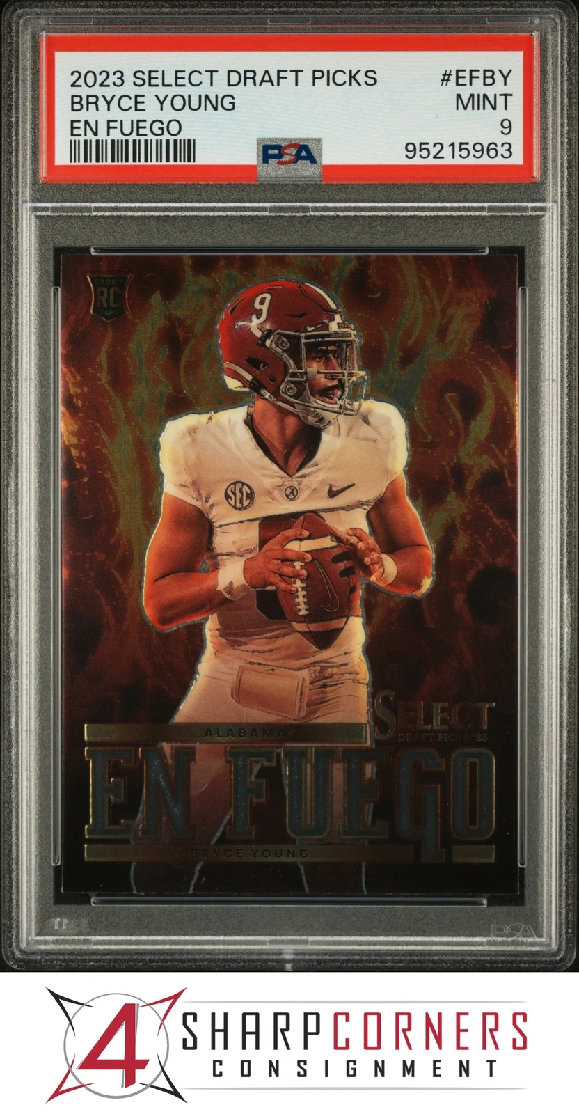 Bryce Young Panini Select Draft Picks EN Fuego #EFBY Base