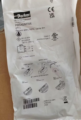 1PCS  PARKER   P8SAGMFAX  OR P8SAGRFLX2 OR P8SAGSFLX  SENSOR REED CABLE 3m .DHL