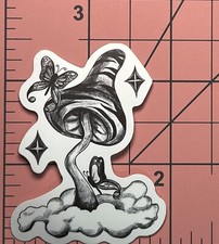 Butterflies Mushroom on a Cloud - Vinyl Decal Sticker Bomb Wanderlust Roadtrip