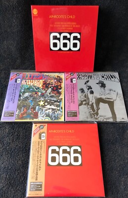 Aphrodite's Child 666: mini-LP CD set with a storage box - authentic Japan NEW!