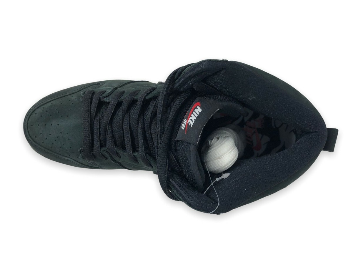 Nike SB Dunk High Pro ISO Oski Shark Black/White-Sail Mens Size 