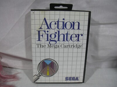 SEGA MASTER SYSTEM GAME CARTRIDGE 1987 ACTION FIGHTER MEGA W/BOX
