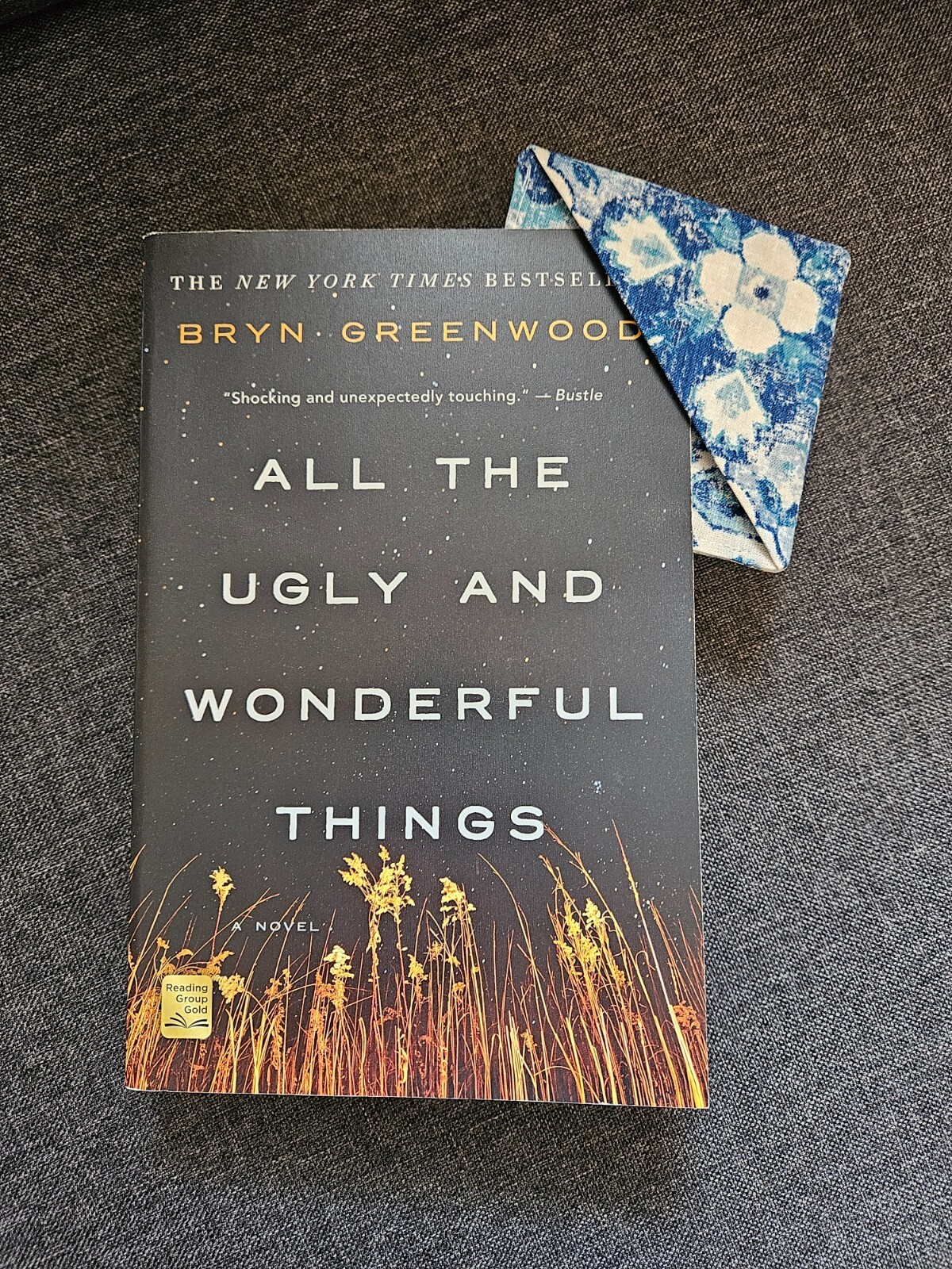 Perfect condition paper back book non smoking home with cute homemade bookmark