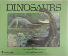 DINOSAURS - 1990 CALENDAR- AMERICAN MUSEUM OF NATURAL HISTORY - SEALED