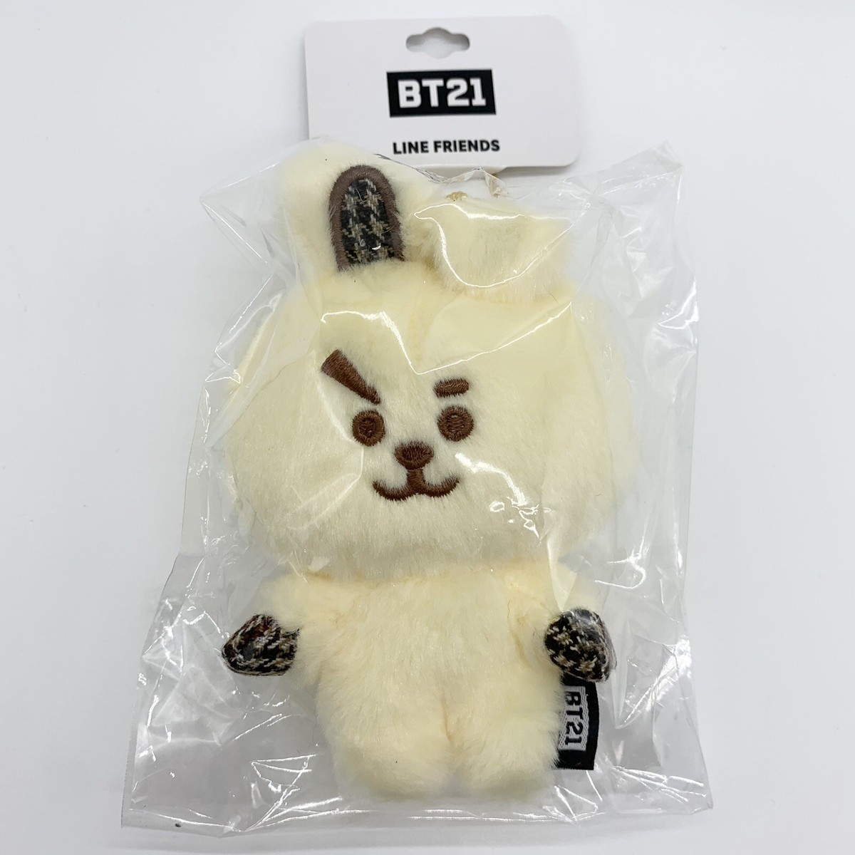 BT21 Line Friends Official COOKY Glen Check Key Chain Mascot Plush