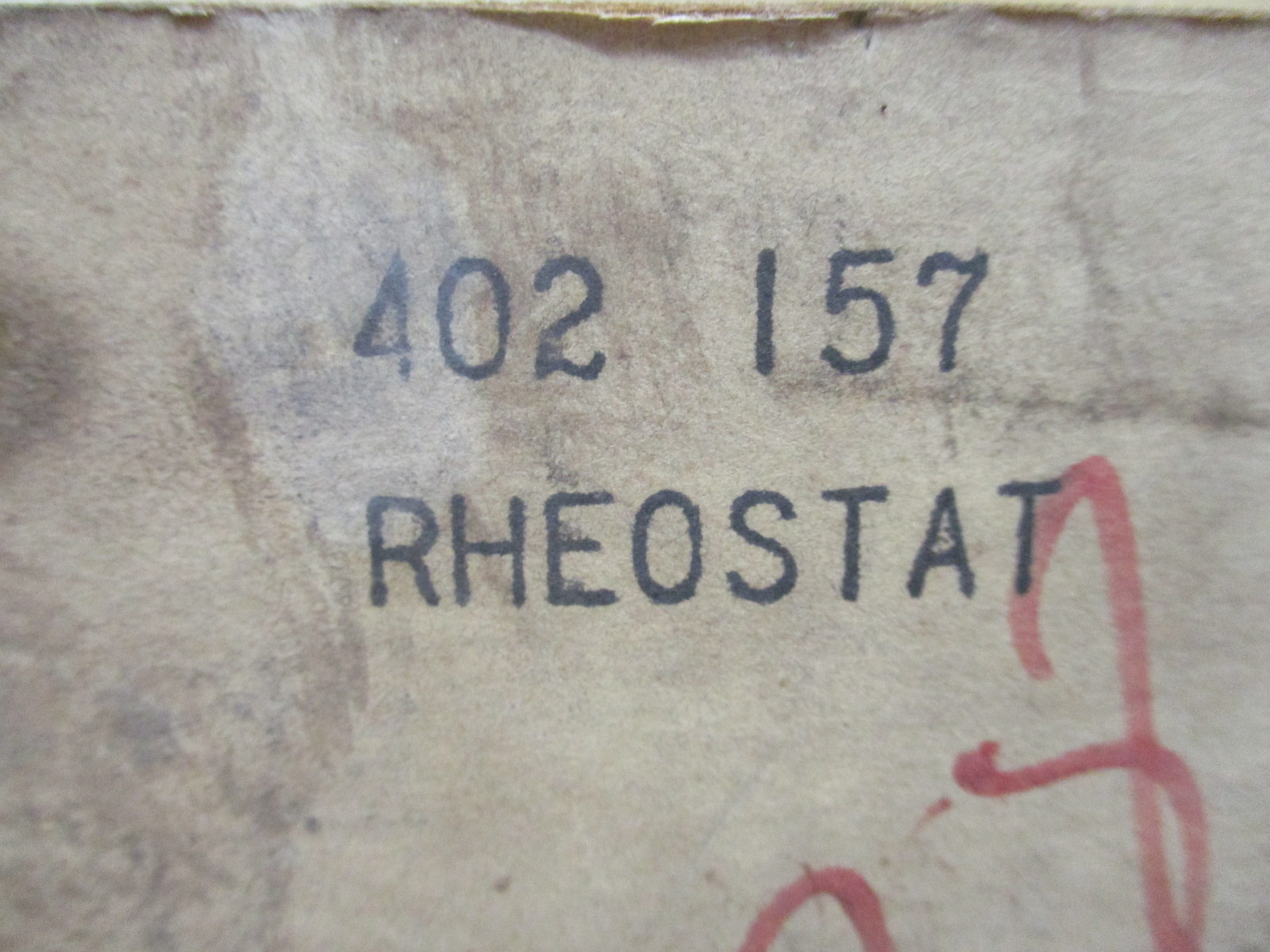 Ohmite 402 157 Rheostat 20188-A