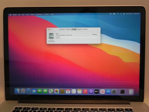 Apple MacBook Pro A1398 15" BigSur Intel i7-4988HQ 2,8 GHz 16 GB RAM 256 SSD 2014 - Foto 9 di 11