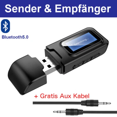 JJ-SHOP24 2-in-1 Bluetooth Transmitter Empfänger Sender Wireless Aux Audio Adapter TV LCD