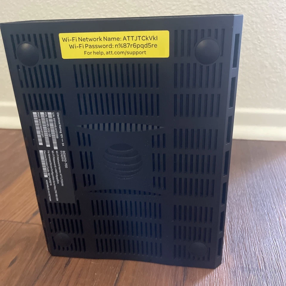 AT&T BGW210 Internet Router Black Cords Not Included 1000 Mbps - Image 2 of 4