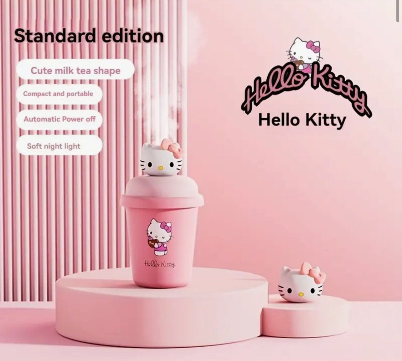 With Light Sanrio Kawaii New Milk Tea Design Diffuser