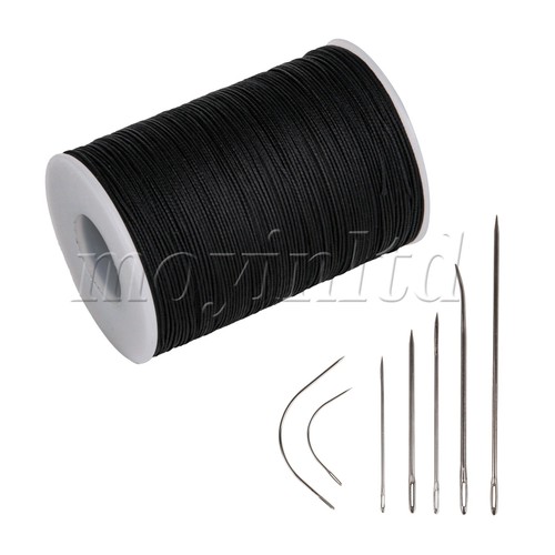 Leather Sewing String Round Thread Cord Black Set of 2 | eBay
