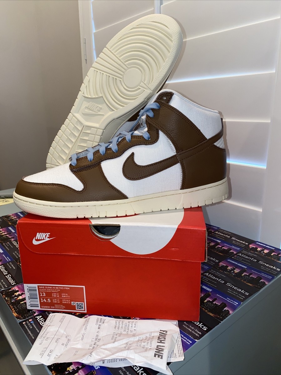 Nike Dunk Hi Retro PRM Pecan Sail Worn Blue Off Noir DQ8800 Nike Dunk Hi Retro PRM Pecan Sail Worn Blue Off Noir DQ8800