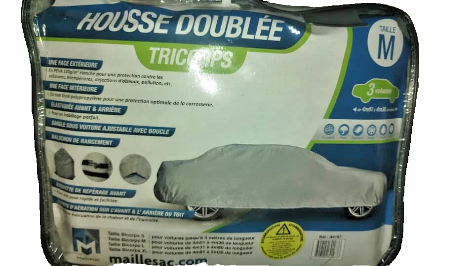 Housse de protection pour voiture - Taille M - Double face - Ultra Lite - Photo 1/2