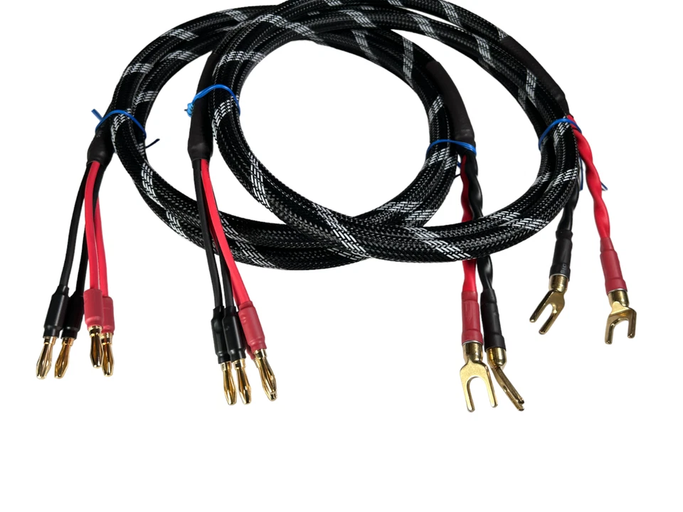 Canare 4S11 Star Quad 11AWG BiWire Speaker Cable 4 Banana 2 Spade 1 Pair, 30 Ft. - Image 2 of 2