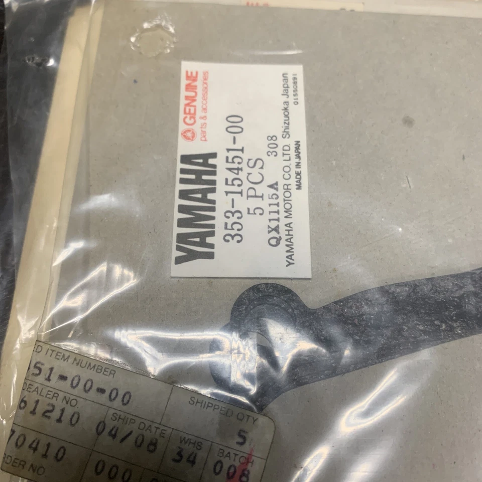 Junta de cubierta de manivela Yamaha 353-15451-00 1973-84 YZ80 TY80 RD60 GTMX Foto 2 de 2