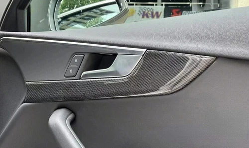 For Audi A4 A5 S4 S5 RS5 2017-2023 Real Carbon Fiber Inner Door Panel Cover Trim - Picture 14 of 18