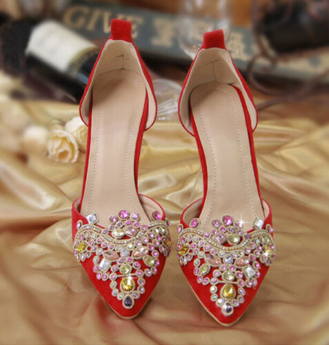 Rhinestone Wedding Headpiece Shoes Decor Crystal Costume Triangle Applique 2 pcs - Picture 1 of 7
