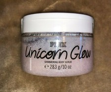 New Victoria's Secret Pink Unicorn Glow Shimmering Body Scrub 10oz