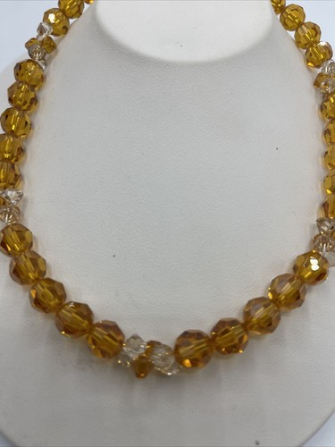 Hermoso collar de cierre de plata esterlina 925 con cuentas de vidrio #42 - Imagen 5 de 14